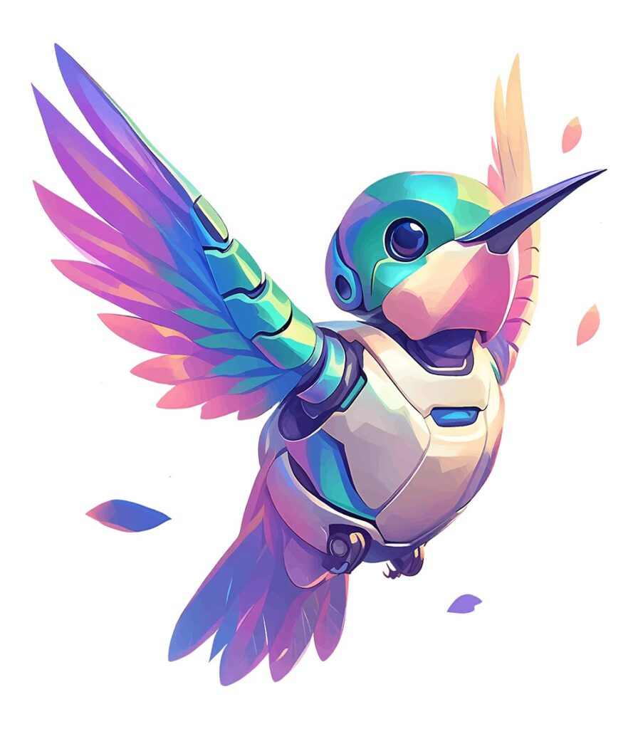 Hummingbirdbot Maskottchen AuroraBird4u