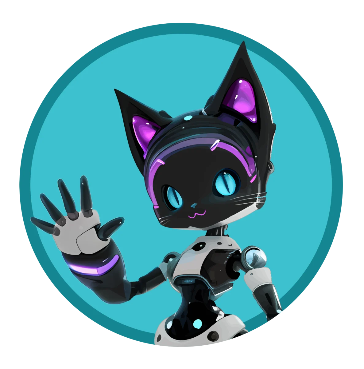 Catbot Six friendly Icon - Ansicht von vorne