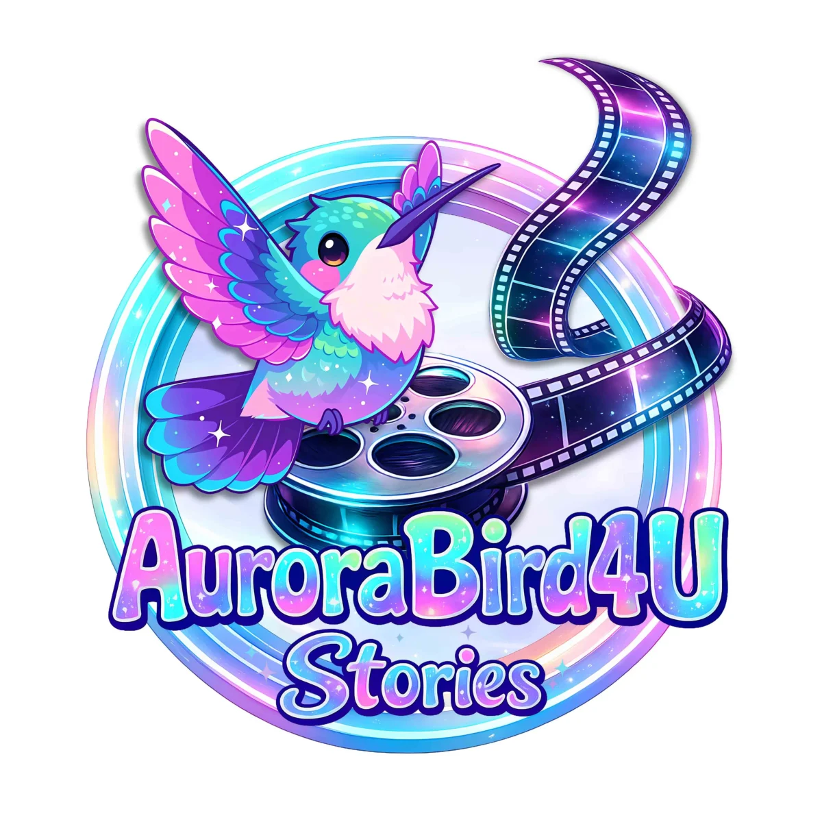 AuroraBird4u Stories Logo - Kleine Geschichten mit viel Emotionen und Herz, kreiert von KI und Mensch